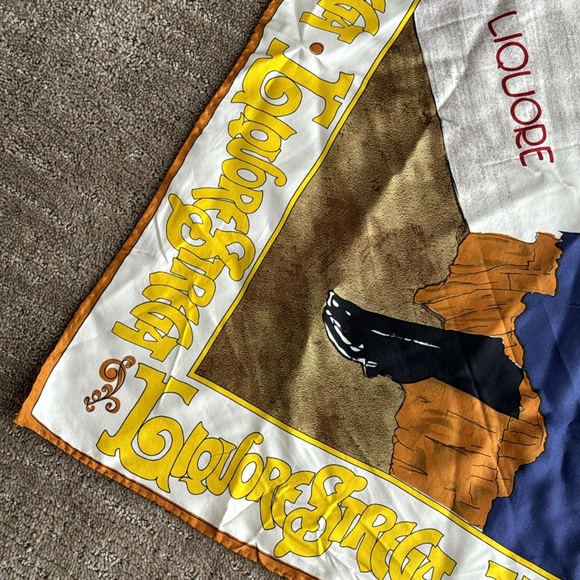 Vintage Alberti Liquor Strega Silk Scarf - Picture 2 of 11